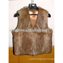 hare rabbit skin vest